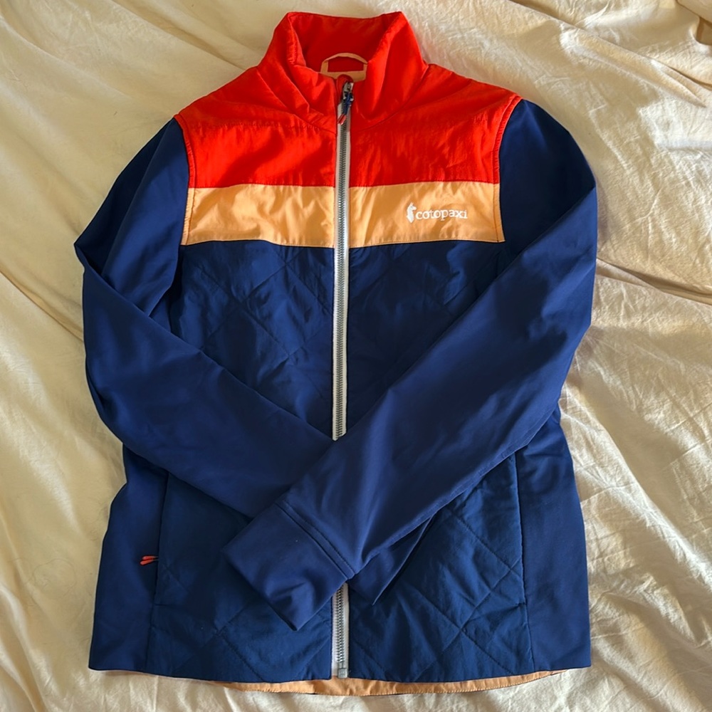 cotopaxi Navy, Red & Peach Colorblock Jacket
